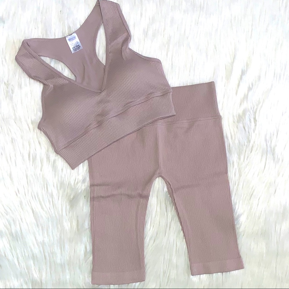 Biker short Nude set